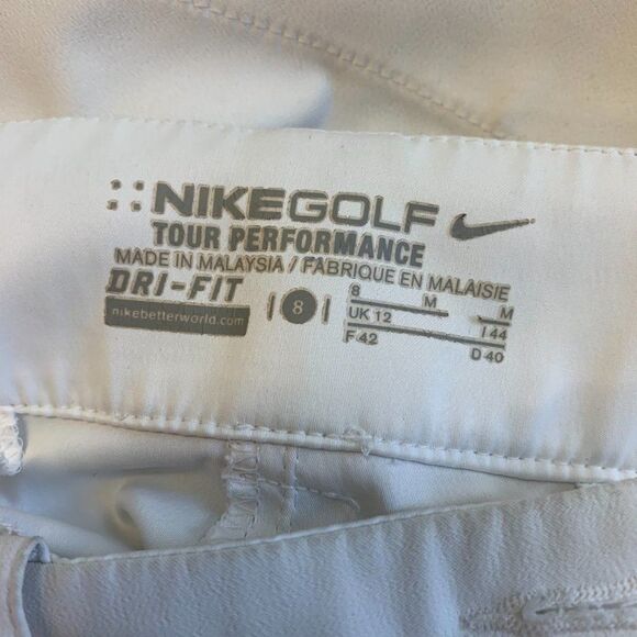 NIKE Golf Ivory White Shorts Sz 8 - Picture 4 of 7